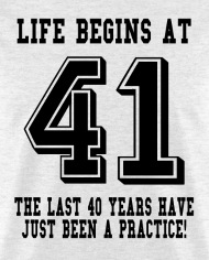 Life Begins At 41... 41st Birthday' Men's T-Shirt